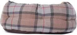 Alternative view of Barbour Luxury Bed -koiranpeti, 89 Cm, Taupe/Pink Tartan