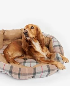 Barbour Luxury Bed -koiranpeti, 89 Cm, Taupe/Pink Tartan -TRIXIE kauppa barbour luxury bed 35 taupepink tartan 3