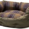 Barbour Quilted Dog Bed 24'' Olive -TRIXIE kauppa barbour quilted dog bed 24 olive 1