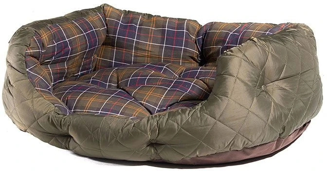 Barbour Quilted Dog Bed 30'' Olive 3 Barbour Quilted Dog Bed 30'' Olive