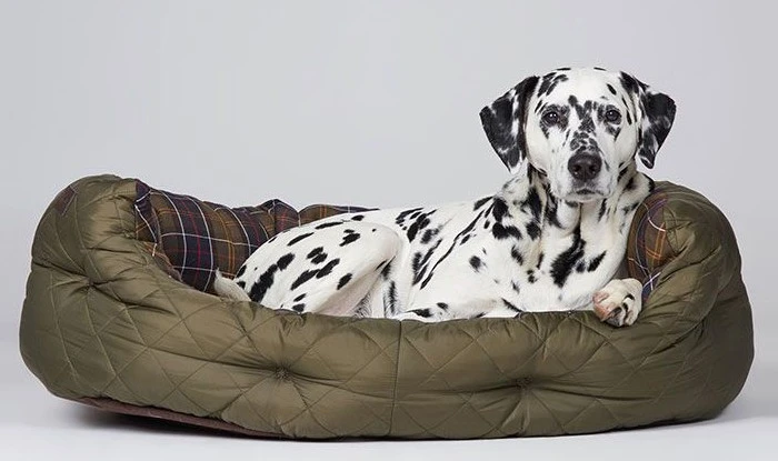 Barbour Quilted Dog Bed 35'' Olive 4 Barbour Quilted Dog Bed 35'' Olive - Image 2
