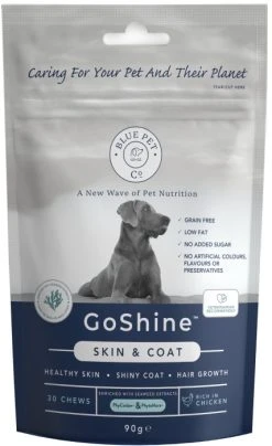 Blue Pet GoShine Ravintolisä Turkin Ja Ihon Hyvinvointiin, Kana, 30 Kpl