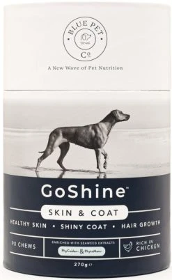 Blue Pet GoShine Ravintolisä Turkin Ja Ihon Hyvinvointiin, Kana, 90 Kpl