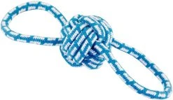 Boogie Knot Ball Dog Toy 27 Cm Solmupallo Kahdella Kahvalla