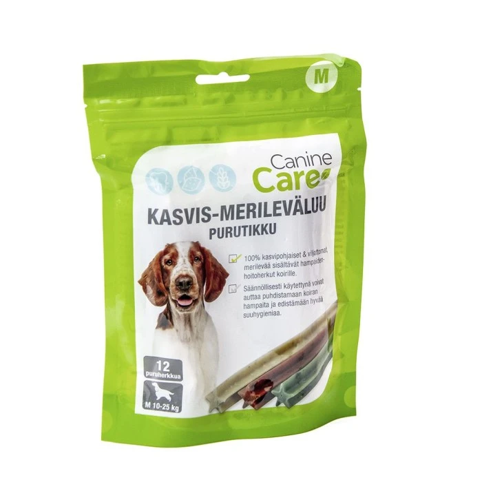 CanineCare Kasvis-merileväluu Purutikku M, 12 Kpl 3 CanineCare Kasvis-merileväluu Purutikku M, 12 Kpl