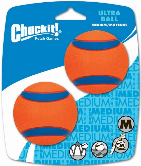 Chuckit! Ultra Ball Koiran Lelu, M, 2-pack 3 Chuckit! Ultra Ball Koiran Lelu, M, 2-pack