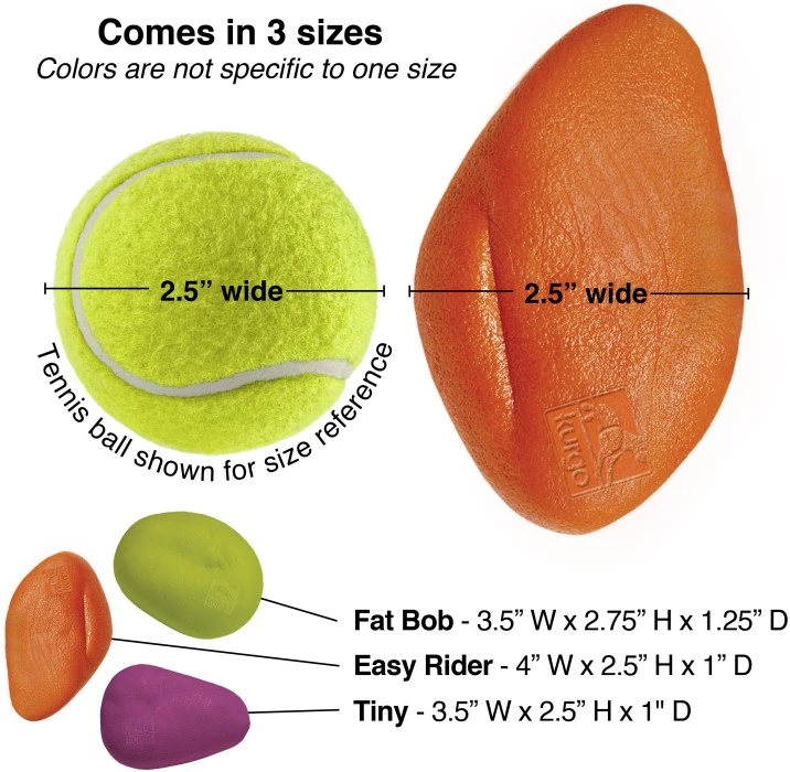 Kurgo Skipping Stones Dog Toy Koiran Kelluva Heittolelu, 3 Kpl 4 Kurgo Skipping Stones Dog Toy Koiran Kelluva Heittolelu, 3 Kpl - Image 2