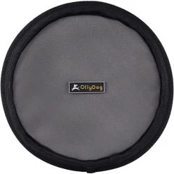 OllyDog Flyer Disc Frisbee, Musta/harmaa