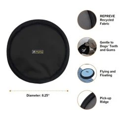 OllyDog Flyer Disc Frisbee, Musta/harmaa -TRIXIE kauppa ollydog flyer disc flint 2